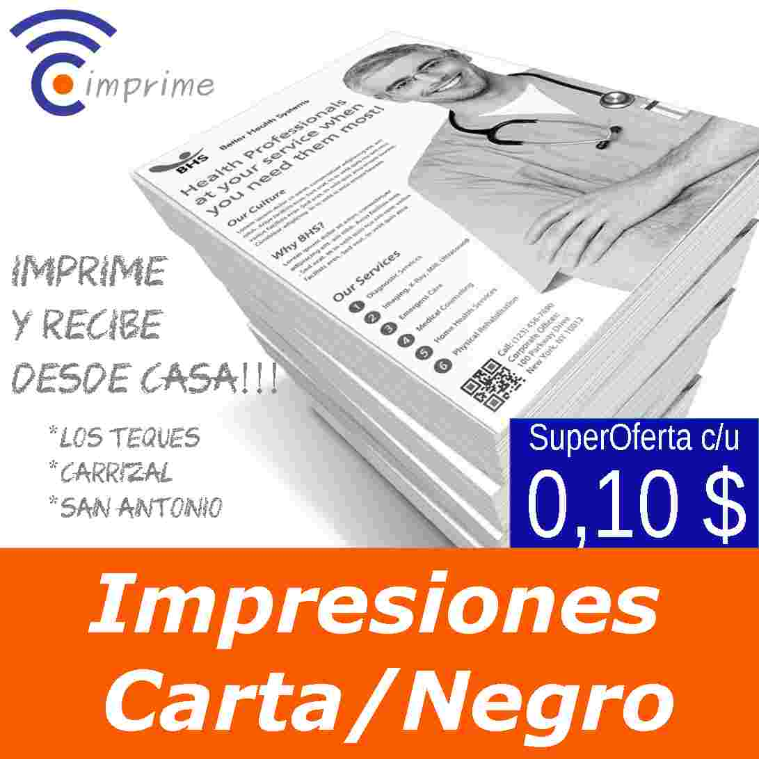 Impresiones Blanco y Negro